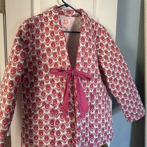 Victoria Dunn Pink Patterned Jacket with Bow